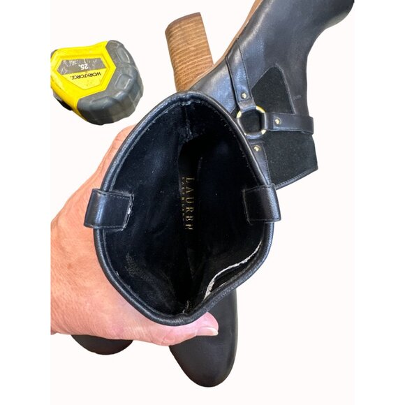 Ralph Lauren Lauren women’s black leather ankle boots 6B SKU 5421 - Picture 6 of 9